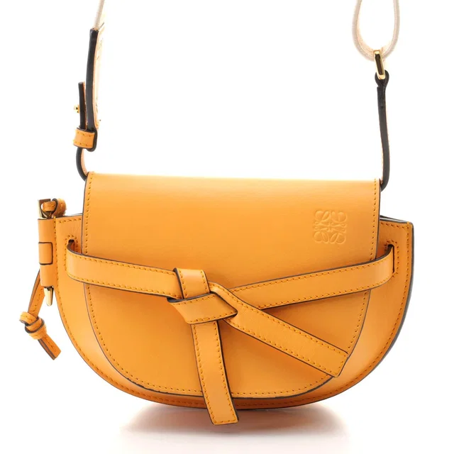 Loewe Gate Dual Mini Mandarin Leather Shoulder Bag in Leather from The Reluxe