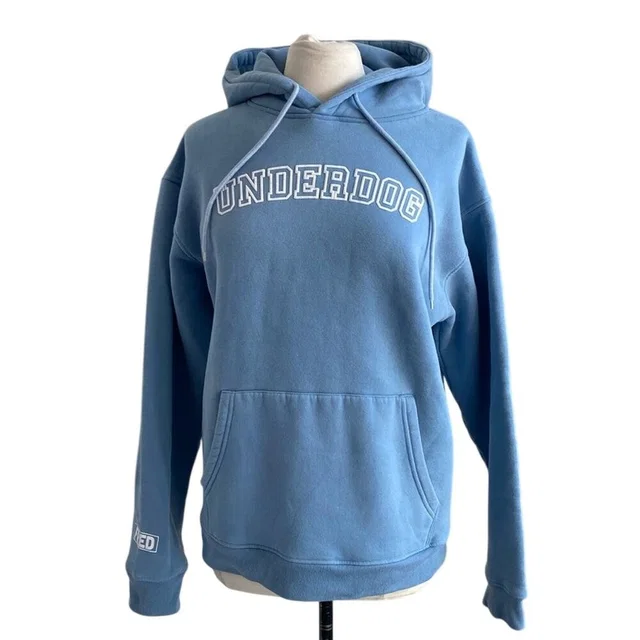 FRED Underdog Hoodie Women’s Sz Xl Baby Blue Cozycore Casual Skater in blue|white from Poshmark