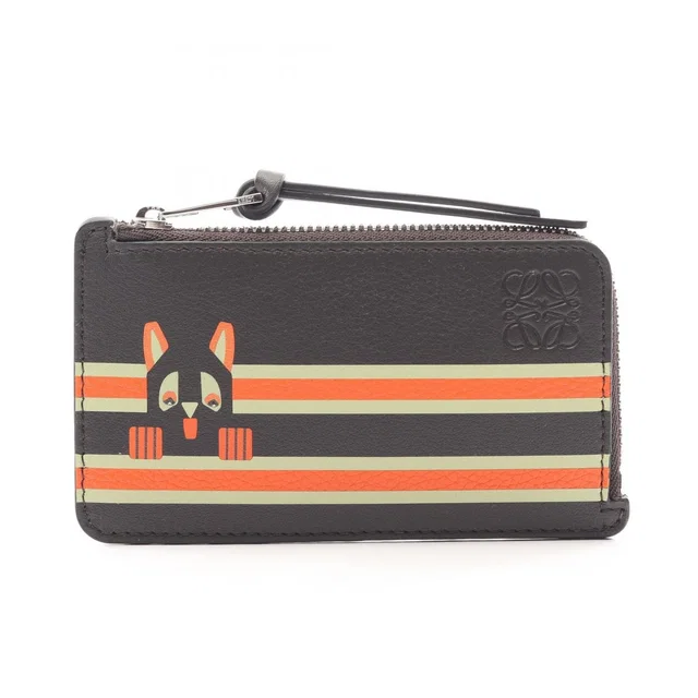 Loewe Card Case Futurist Cat Coin Holder Leather in Leather from The Reluxe