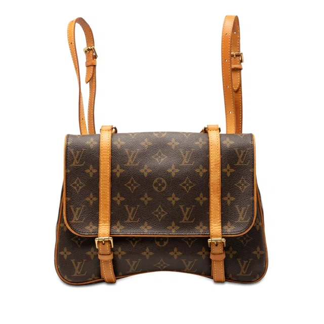 Brown Louis Vuitton Monogram Marelle Sac a Dos Backpack in Brown Coated canvas from Designer Revival