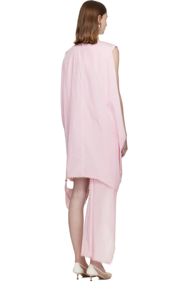 JACQUEMUS Pink 'The Traversin' Minidress, photo 3 of 4 from SSENSE