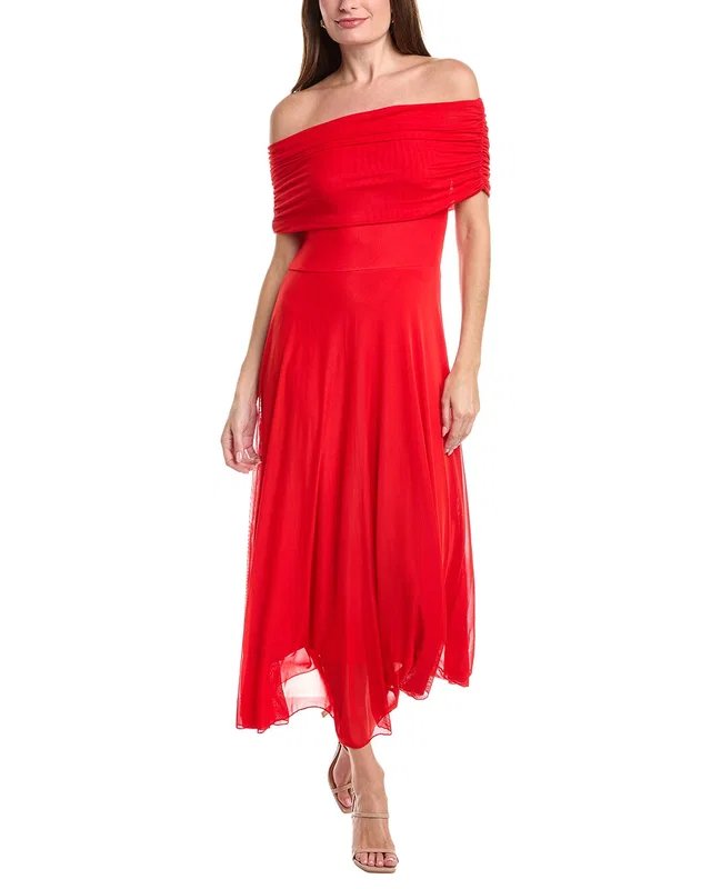 IPPONELLI Solid Off-Shoulder Maxi Dress, image 1 of 1 from Rue La La
