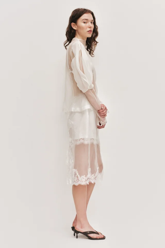 AJE Ophelia Lace Skirt in White from Aje, photo 1 of 1