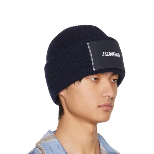 Jacquemus Navy Beanie Extreme Rare in blue from Poshmark, photo 2 of 4
