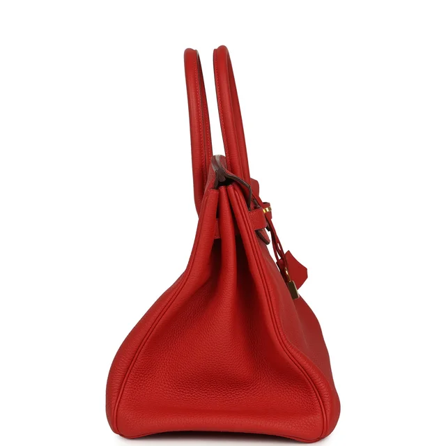 Hermès Birkin 35 Rouge Tomate Togo Gold Hardware in Red Togo leather from Madison Avenue Couture, photo 2 of 2