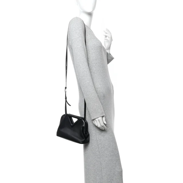 Bottega Veneta Small The Point Triangle Bag Black in Black Calfskin from FASHIONPHILE, photo 2 of 13