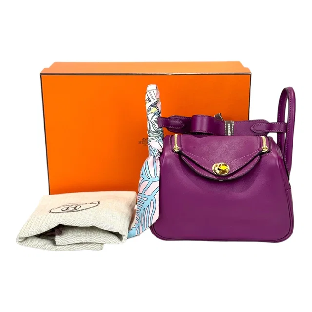 Hermès Purple Mini Lindy Bag - Full Set in Purple from Luxury Promise