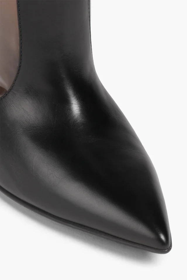 Gianvito Rossi TPU and Leather Knee-High Boots in Black, photo 4 of 4 from THE OUTNET