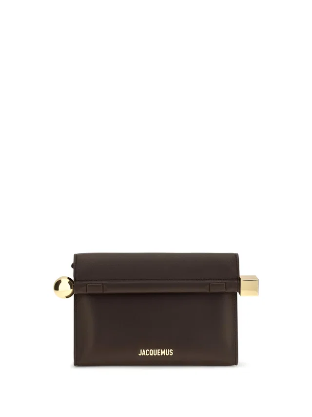 Jacquemus Clutch — Brown Leather in Brown Leather from HEWI