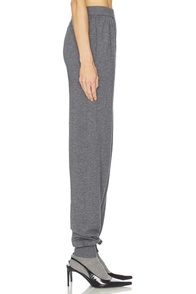 Helsa Kerstin Knit Jogger in Medium Heather Grey, photo 3 of 6 from REVOLVE (Canada)