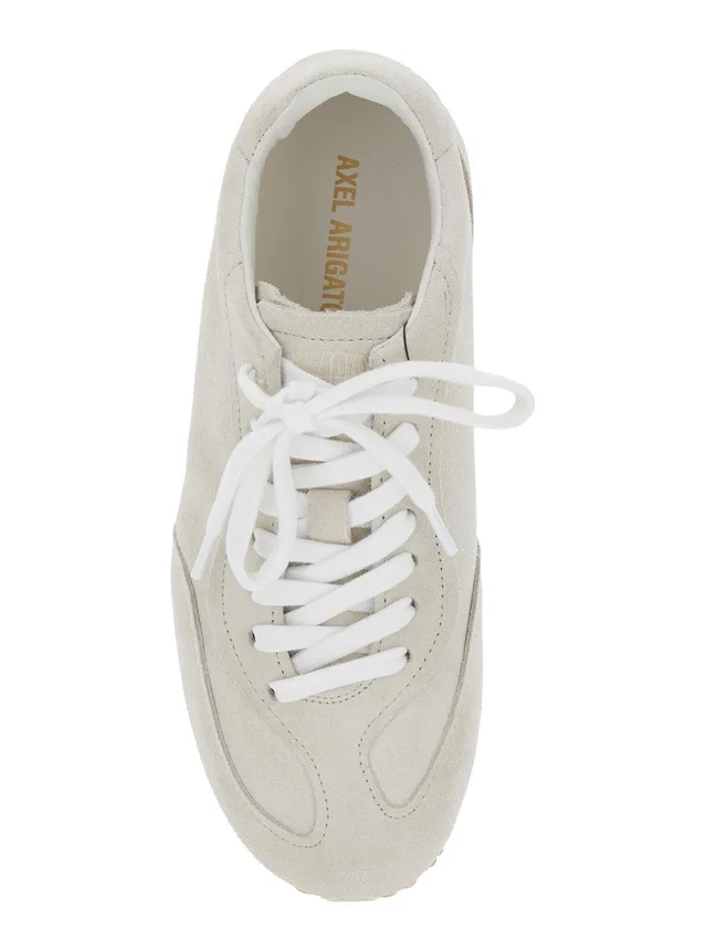 Axel arigato 'Daze Runner' Beige Sneaker with Logo on the Tongue and Grooved Sole in Suede Woman in Beige 100% Suede, photo 8 of 8 from Gaudenzi Boutique