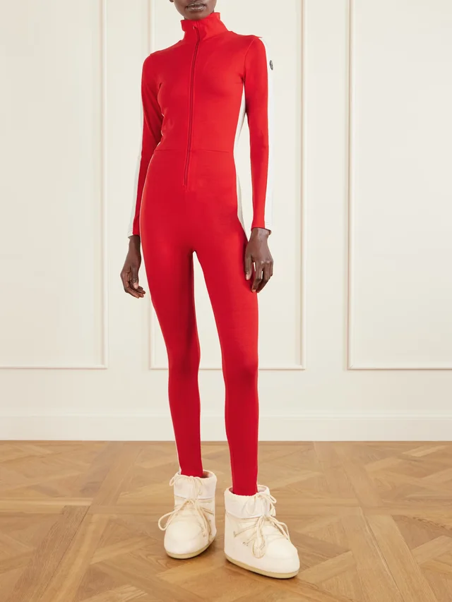 WE NORWEGIANS Voss two-tone wool-blend jumpsuit in Red, photo 2 of 2 from NET-A-PORTER (Canada)