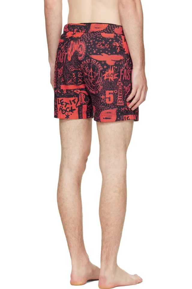 Vivienne Westwood Orange Classic Boxer Swim Shorts, photo 3 of 4 from SSENSE