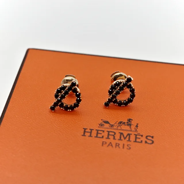 Hermès Black Diamond Earrings from Popchill