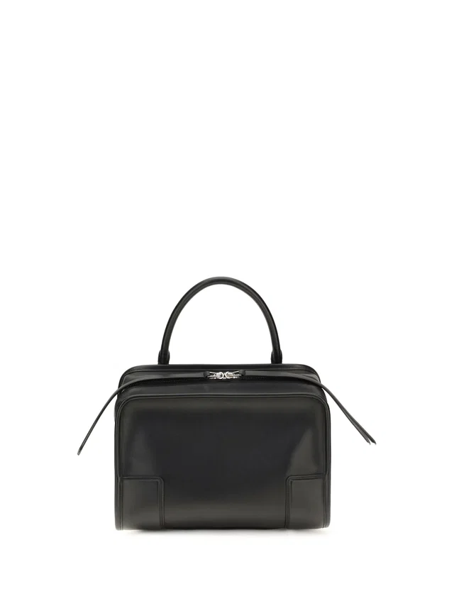 Loewe Amazona 180 Top Handle Bag — Black Calfskin Leather in Black Calfskin from HEWI