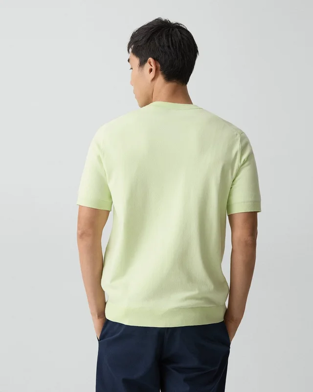 Theory Soris Tee in Light Bilen in FADED LIME 62% Viscose, 38% Polyester; Exclusive Of Elastic, photo 10 of 12 from Theory