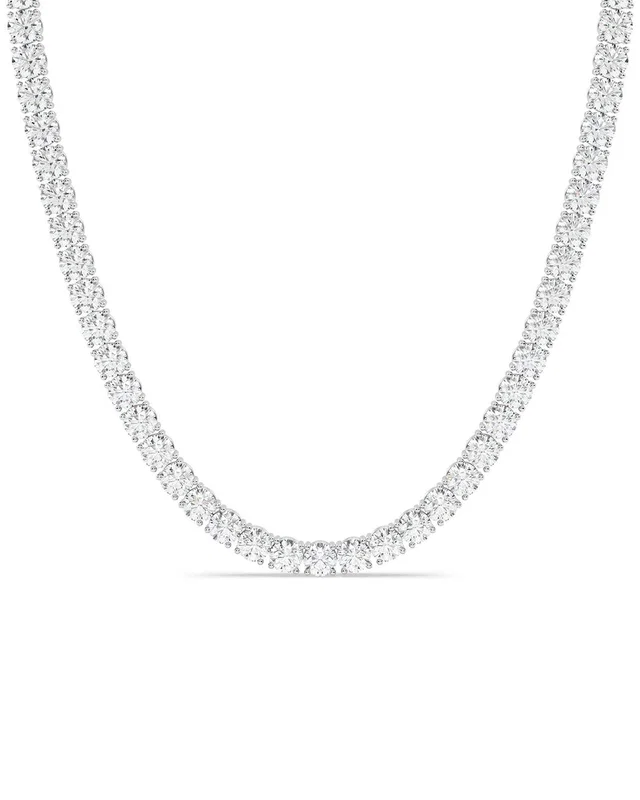 Lab Grown Diamonds 14K 15.00 ct. tw. Lab-Grown Diamond Necklace, image 1 of 1 from Rue La La