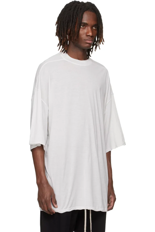 Rick Owens DRKSHDW Off-White Temple Tommy T-shirt, photo 2 of 4 from SSENSE