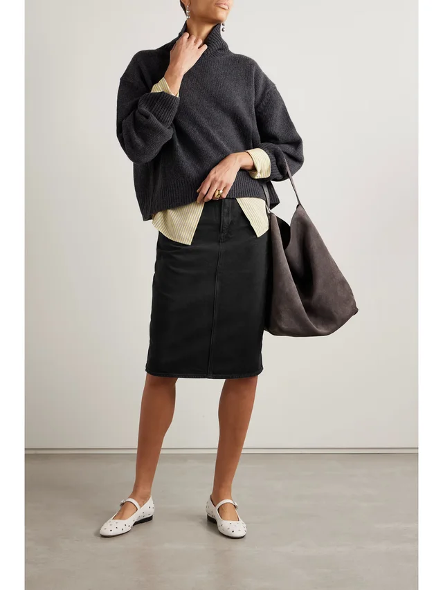 PAIGE + NET SUSTAIN Siren denim skirt in Black, photo 2 of 2 from NET-A-PORTER (Canada)