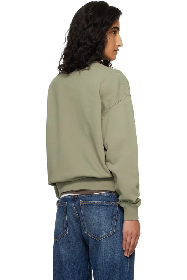 ANINE BING Khaki Trenton Bing Sweatshirt, photo 3 of 4 from SSENSE