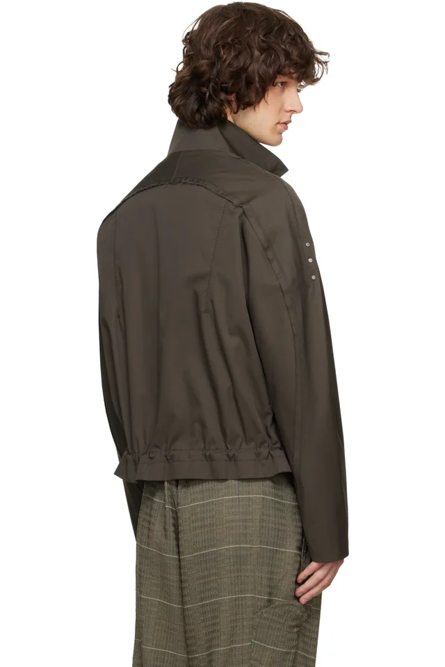 Kiko Kostadinov Brown Egreta Jacket, photo 3 of 4 from SSENSE