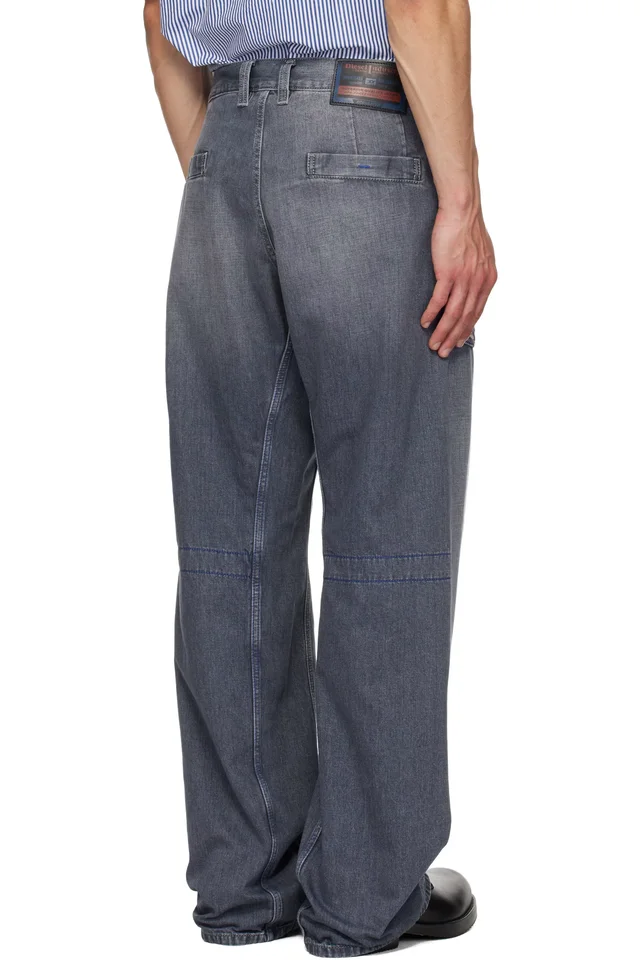 Diesel Gray Relaxed D-Zeta Jeans, photo 3 of 4 from SSENSE