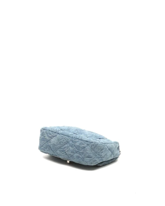 Chanel Denim Camellia Sweetheart Mini Flap Bag in Denim from A Retro Tale, photo 5 of 10