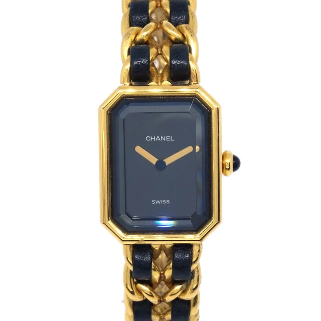 Chanel Premiere Watch Gold #L in Gold Leather from AMORE Vintage Tokyo