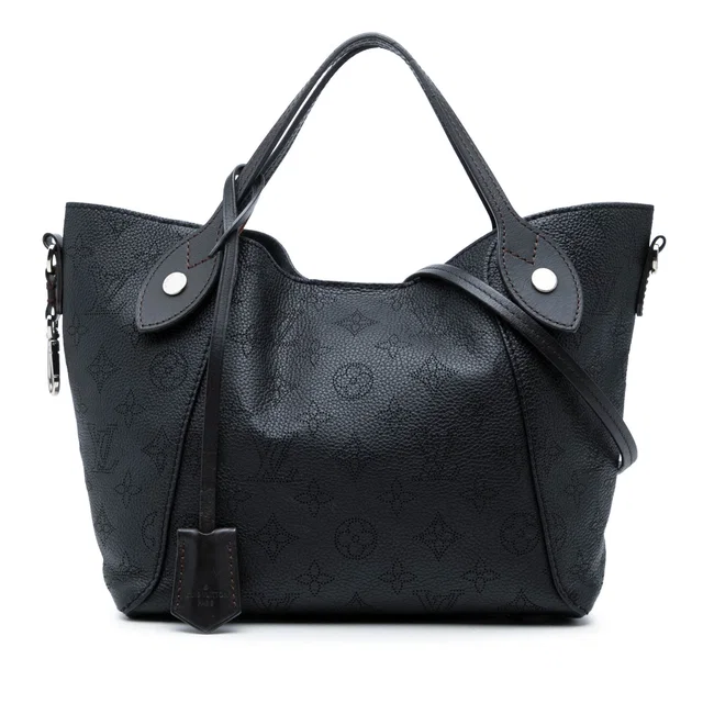 Blue Louis Vuitton Monogram Mahina Hina PM Satchel in Blue Leather from Designer Revival