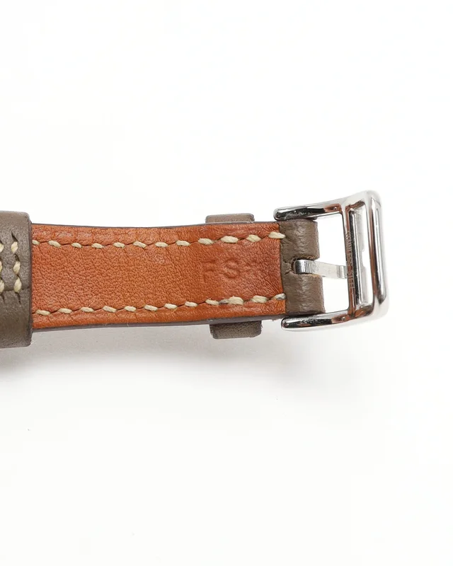 Hermès Faubourg Manchette 19mm Ref FG2.110 Rare Watch in Leather from A Retro Tale, photo 7 of 7