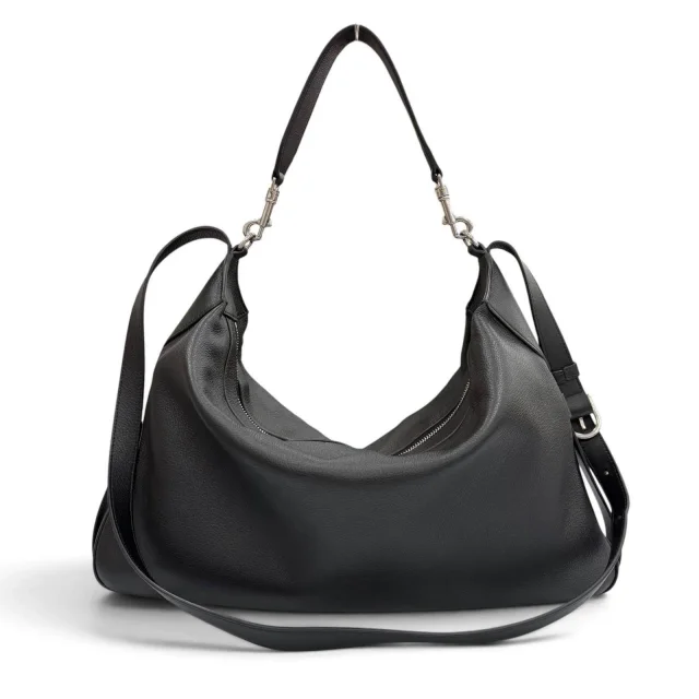 Celine Supple Grained Calf 2way Shoulder Bag in Black Calfskin from LuxUness, photo 4 of 12