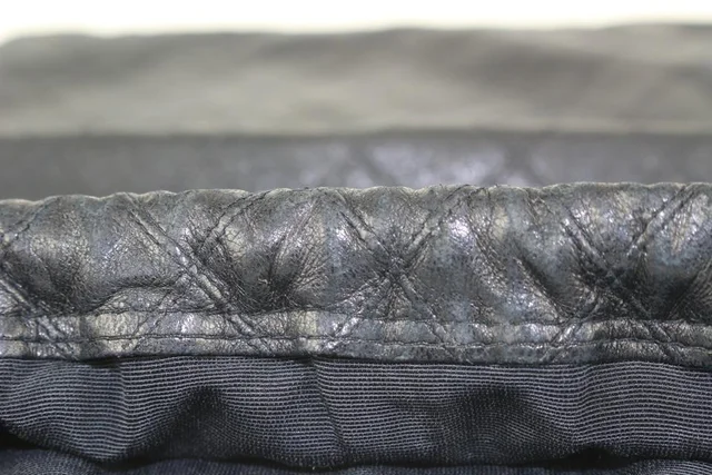 Chanel Ultra Rare Large Quilted Lambskin CC Logo Drawstring Pouch Case in Lambskin from Bagriculture