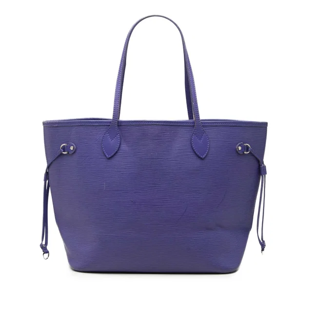 Purple Louis Vuitton Epi Neverfull MM Tote Bag in Purple Leather from Designer Revival