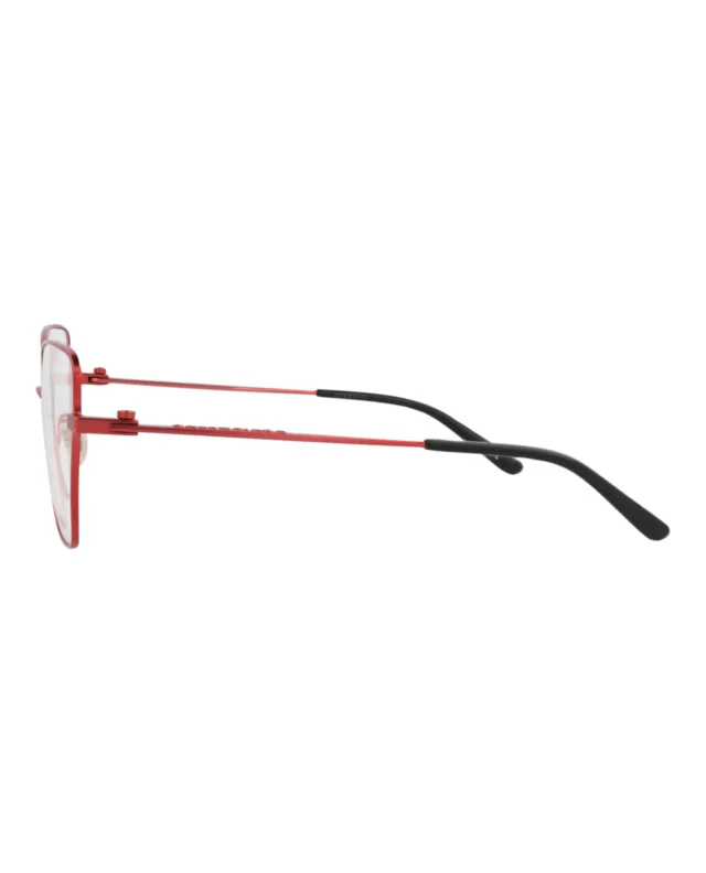 Balenciaga Cat Eye-Frame Metal Optical Frames in red, photo 3 of 5 from ShopSimon