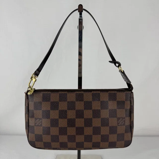 Louis Vuitton Pochette Accessoires in Canvas, coated canvas, Cotton, Leather, Metal from Reowned