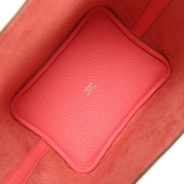 Hermès Picotin Lock 18 Rose Azalee Clemence Palladium Hardware in Pink Clemence from Madison Avenue Couture, photo 7 of 7