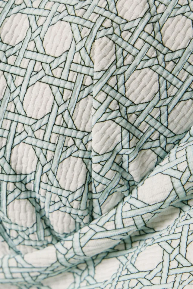 Marysia Bambole Reversible Printed Seersucker Bandeau Bikini Top in White, photo 4 of 10 from THE OUTNET