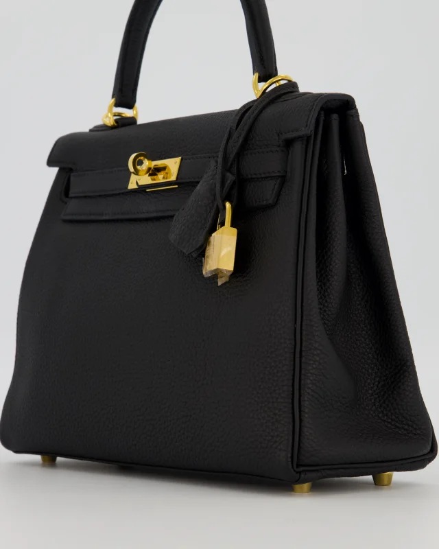 Hermès Kelly 25 Retourne Bag in Black Togo leather from Sellier, photo 11 of 22