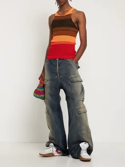 Agr Short-sleeve T-shirt with round neckline in 85% Nylon, 15% Elastane, photo 3 of 6 from LUISAVIAROMA