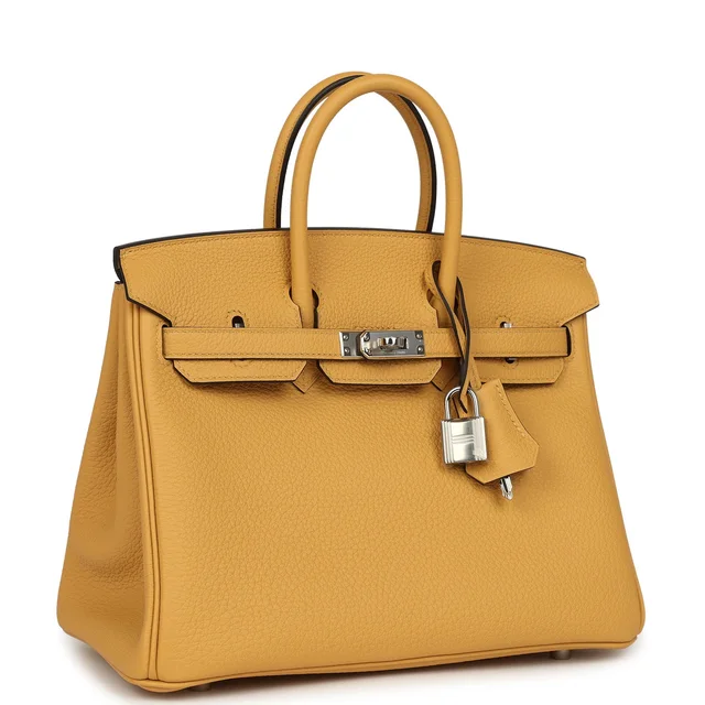 Hermès Birkin 25 Paille Togo Palladium Hardware in Togo leather from Madison Avenue Couture, photo 2 of 2