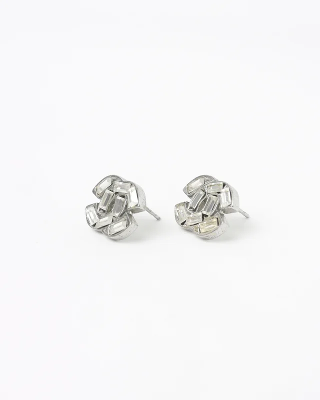 Chanel CC Rhinestone Earrings from A Retro Tale, photo 3 of 5