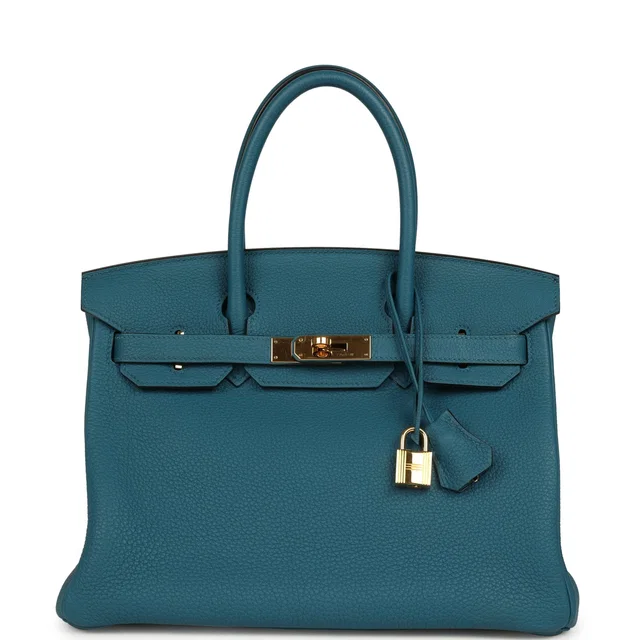 Hermès Birkin 30 Cobalt Togo Gold Hardware in Togo leather from Madison Avenue Couture