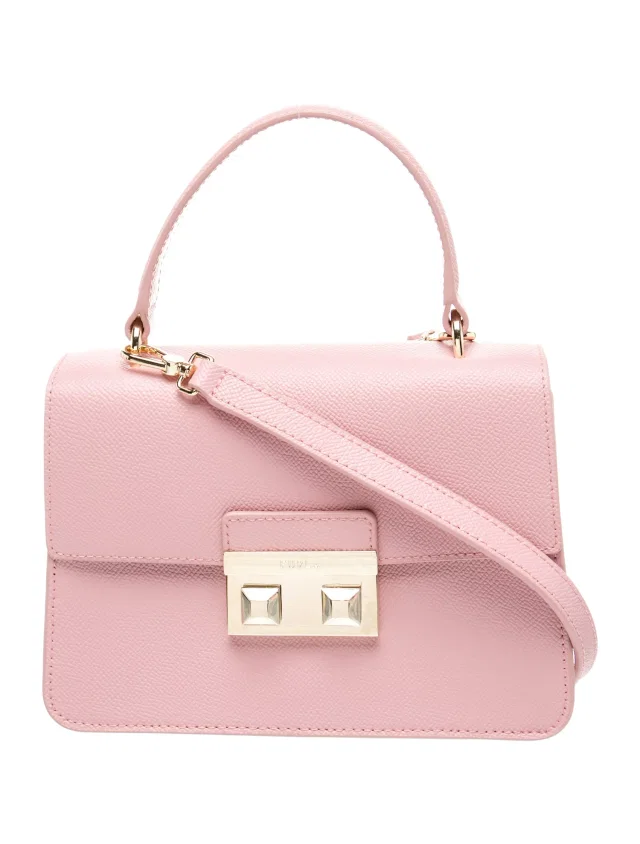 Furla Leather Top Handle Bag in pink Leather from The RealReal