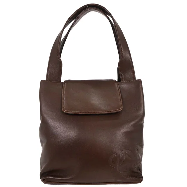 Loewe Brown Lambskin Handbag in Brown Lambskin from AMORE Vintage Tokyo