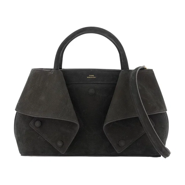 TOTEME Mercer Shoulder Bag — Black Calfskin in Black Calfskin from HEWI