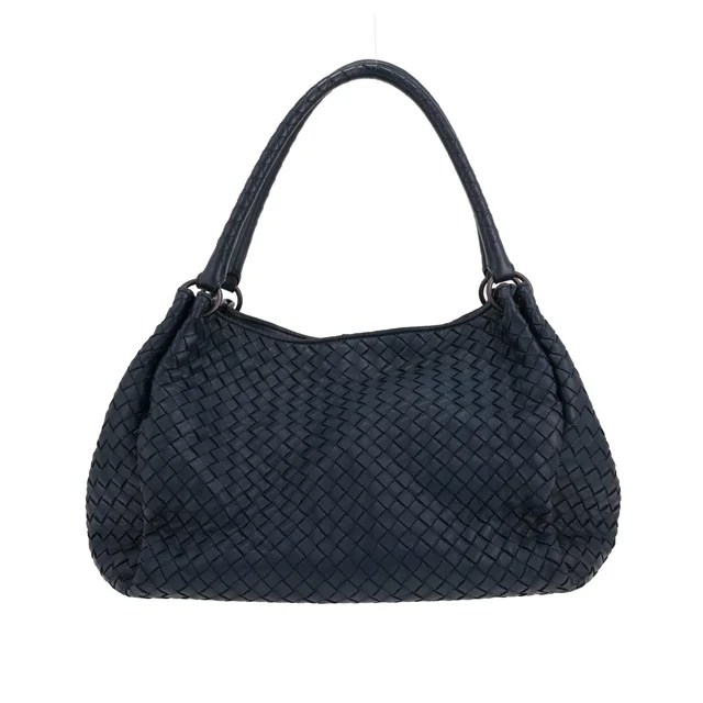 Bottega Veneta ‘Parachute’ handbag in blue intrecciato leather in Blue Woven leather from Collector Square, photo 2 of 3