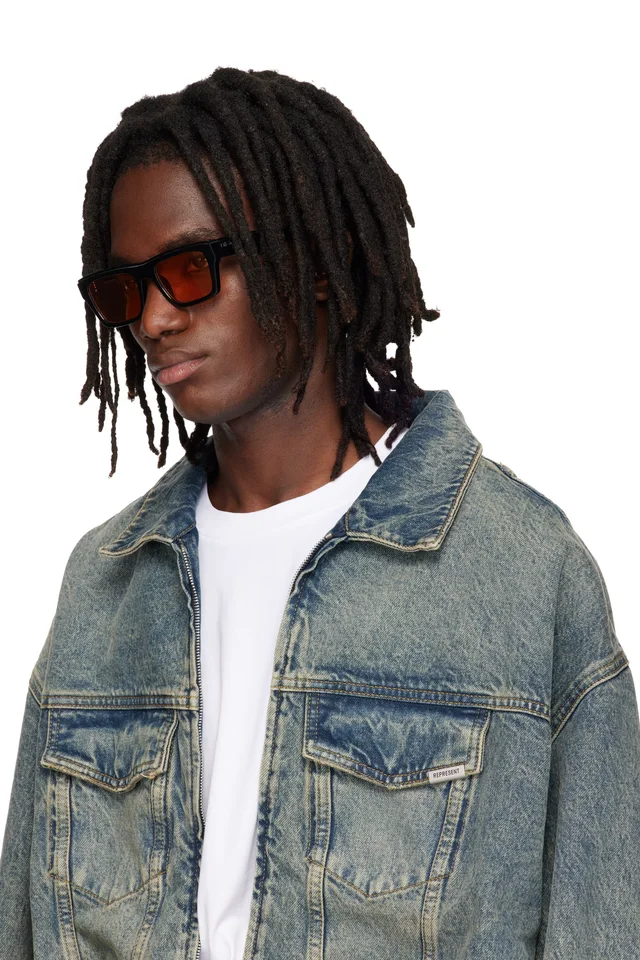 Off-White Black Flint Sunglasses, photo 4 of 4 from SSENSE