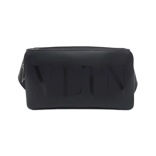 Valentino Garavani XY2B0719GUI Waist Bag in 0NO/BLACK (black) / SILVER (silver) metal fittings calf from KOMEHYO