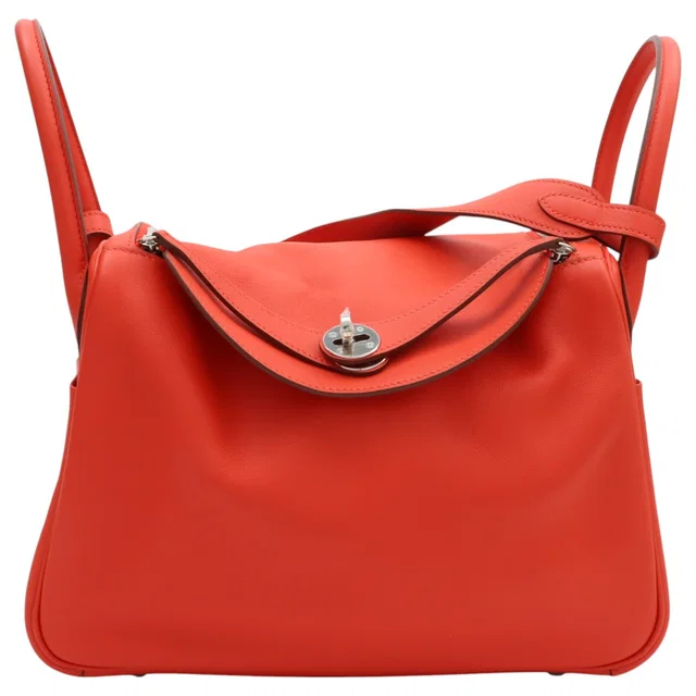 Hermès 2015 Lindy 30 Rose Jaipur in Pink Swift leather from VINTAGE QOO TOKYO