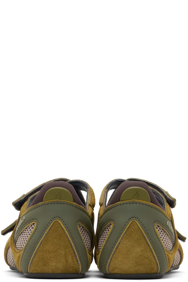 The Attico Khaki Floor 01 Ballerina Flats, photo 2 of 5 from SSENSE